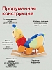 Качалка с сиденьем Pituso Пчёлка, музыкальная, разноцветная — фото 3