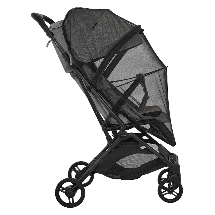 Прогулочная коляска Pituso Pera Plus серая — фото 20