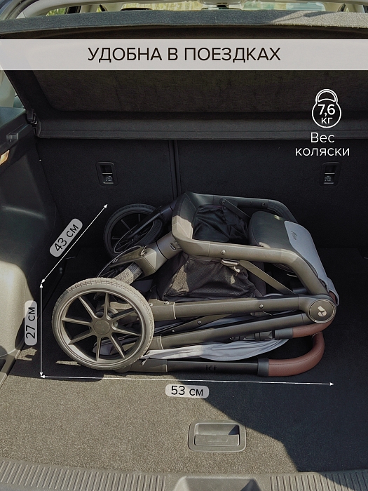 Прогулочная коляска Pituso Ice Graphite — фото 7