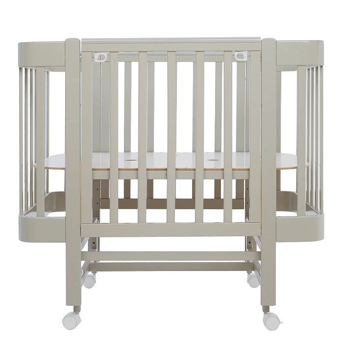 Кровать приставная Pituso Mirelle маятник/автостенка Капучино — фото 7