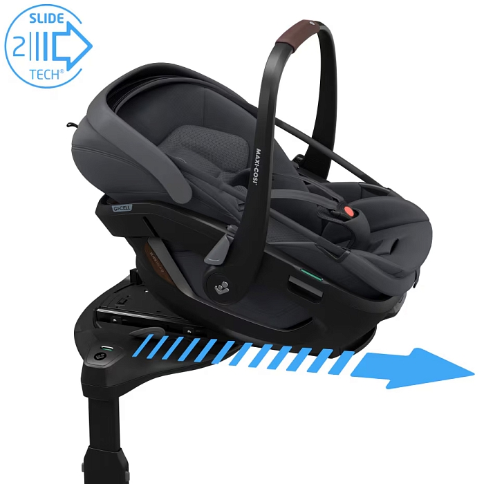 Автокресло группы 0+ (0-13 кг) Maxi-Cosi  Coral Slide Pro графитовый  — фото 7