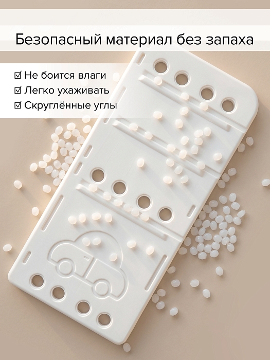 Стеллаж для игрушек с ящиками Pituso Машинка Max,2 яруса,Grey/Серый-бежевый — фото 6
