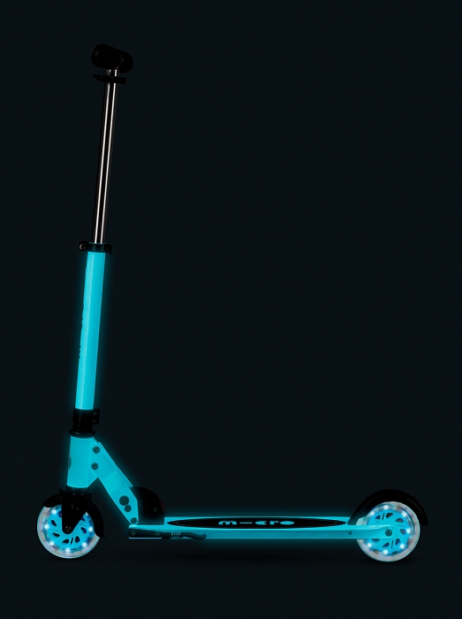 Самокат Micro Sprite Glow (светится в темноте) LED, Белый — фото 8
