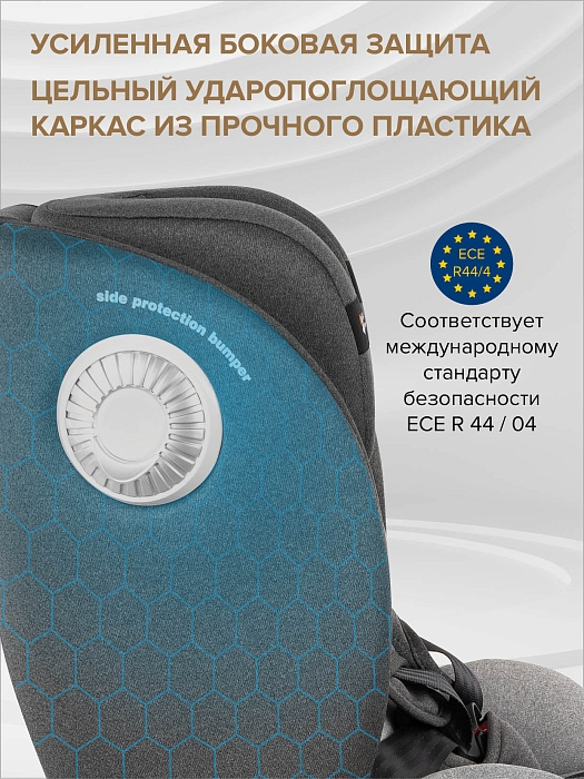 Автокресло 0-36 кг Pituso Roys+ Dark grey, Grey Inlay /Темно-серый,Серый вкладыш — фото 4