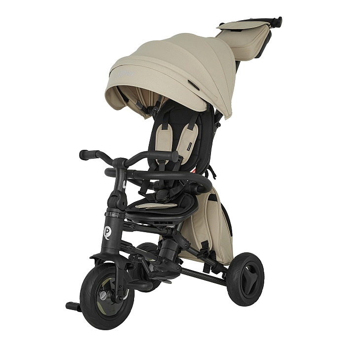 Велосипед трехколесный складной Qplay Nova+ Карбон бежевый — фото 6