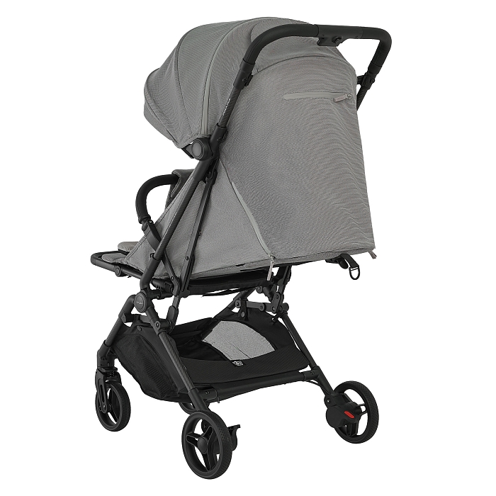 Прогулочная коляска Pituso Pera Plus серая — фото 17