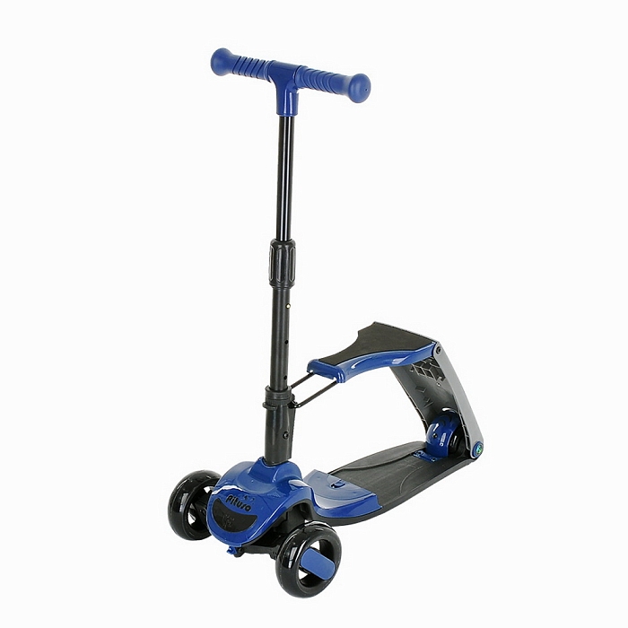 Трехколесный самокат Pituso 2в1 HD-S8 Blue/синий — фото 11