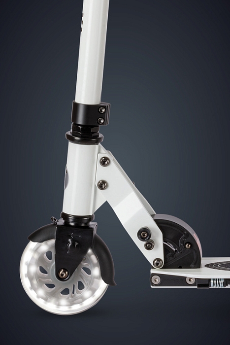 Самокат Micro Sprite Glow (светится в темноте) LED, Белый — фото 13