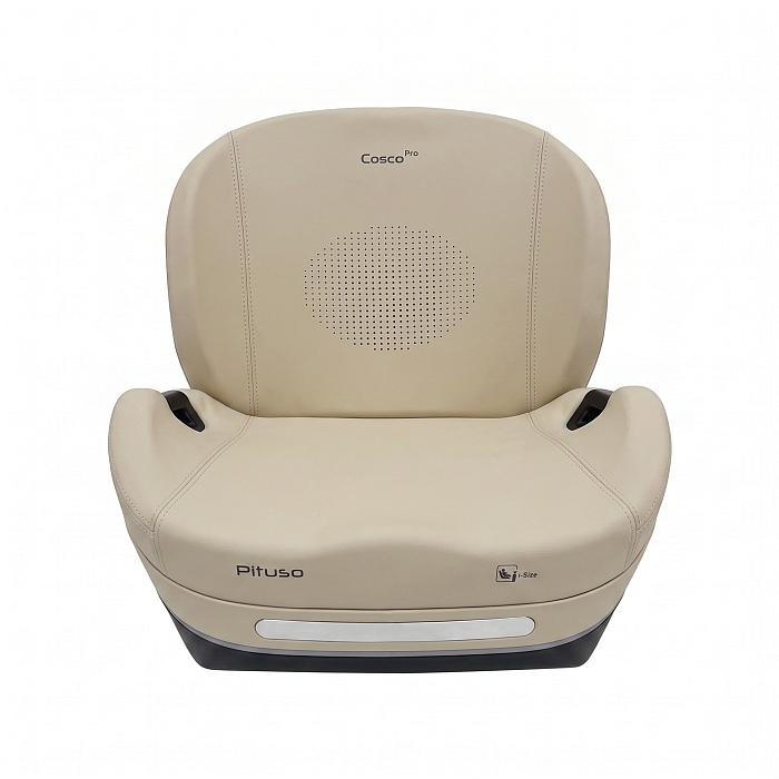 Автокресло группы 2/3 (15-36 кг) Pituso COSCO PRO (i-Size) Beige/Бежевый leather/кожа — фото 2