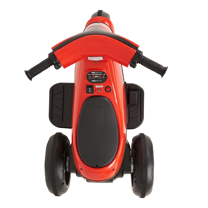 Электромотоцикл Pituso 6V/7Ah с двойным приводом красный — фото 5