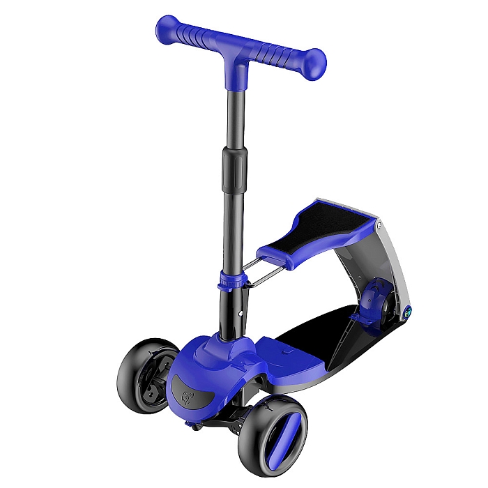 Трехколесный самокат Pituso 2в1 HD-S8 Blue/синий — фото 7