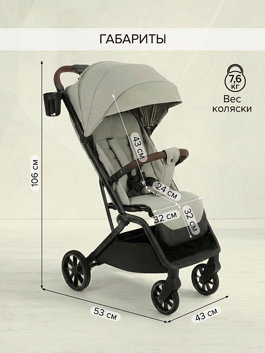 Прогулочная коляска Pituso Ice Pistachio — фото 6
