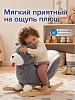 Качалка с сиденьем Pituso Собачка плюшевая, музыкальная, Серый — фото 8
