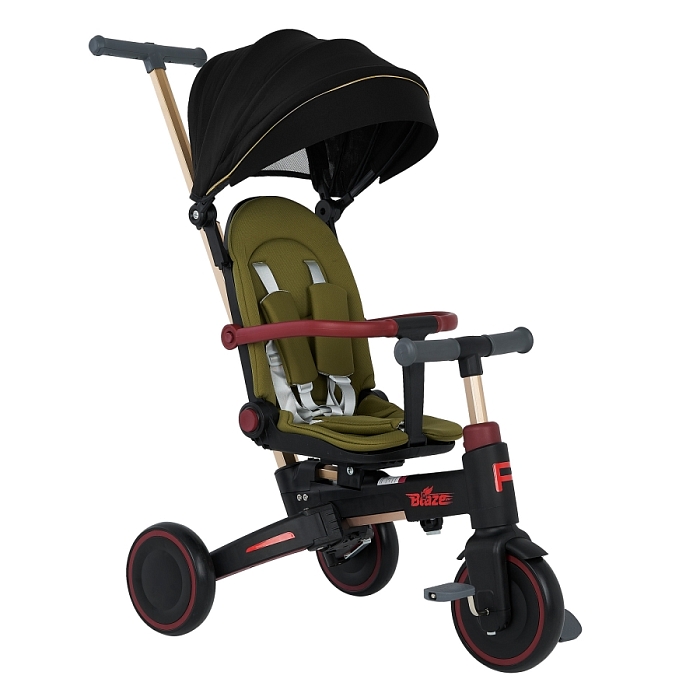 Велосипед трехколесный складной Pituso Blaze черный — фото 1