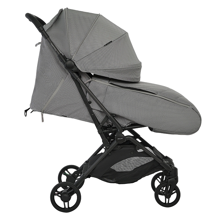 Прогулочная коляска Pituso Pera Plus серая — фото 12