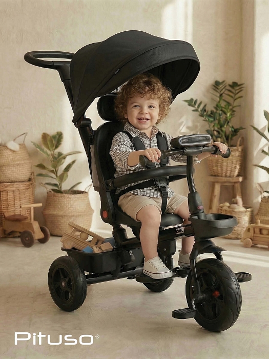 Велосипед трехколесный Pituso Elite 2026 Black/Черный — фото 4