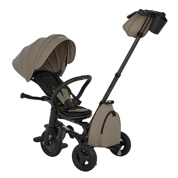 Велосипед трехколесный складной Qplay Nova+ Карбон кофе — фото 7