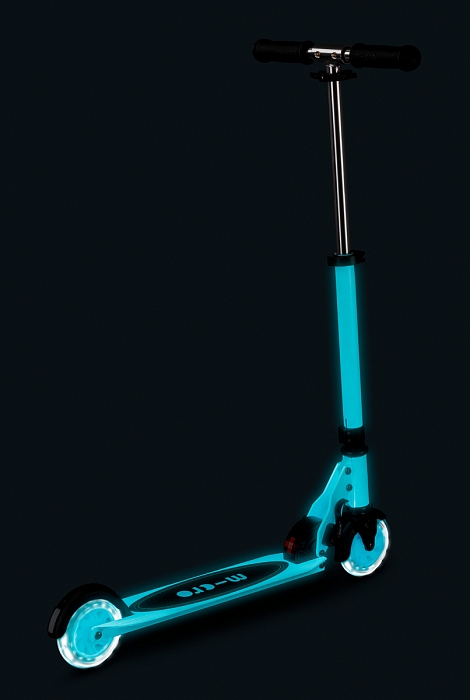 Самокат Micro Sprite Glow (светится в темноте) LED, Белый — фото 7