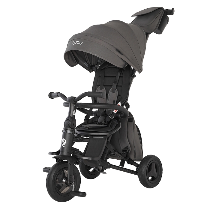 Велосипед трехколесный складной Qplay Nova+ Карбон серый — фото 1