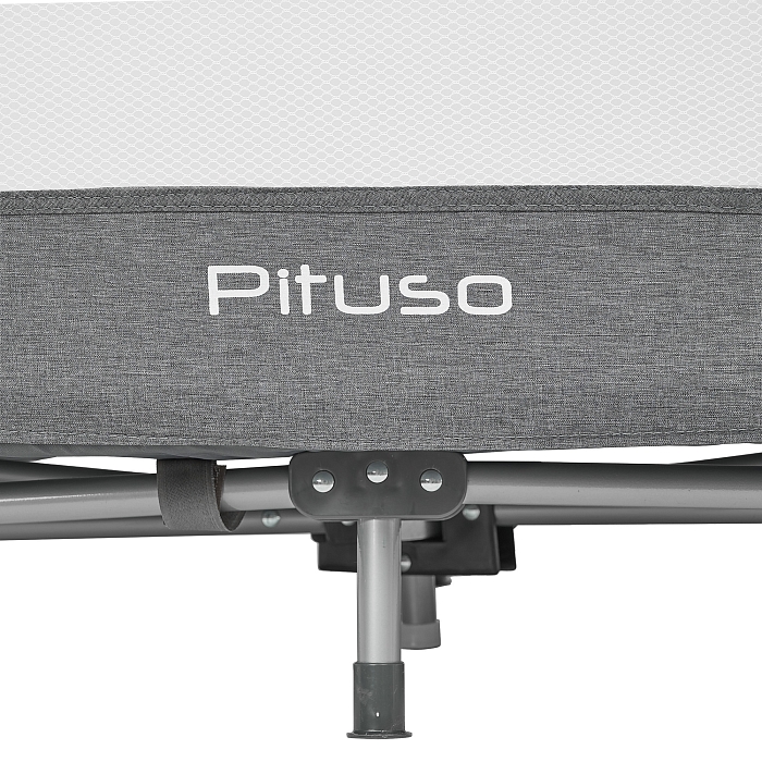 Манеж-кровать Pituso Valencia с опускающимся бортиком Серый — фото 11