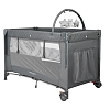Манеж-кровать Pituso Valencia с опускающимся бортиком Серый — фото 3