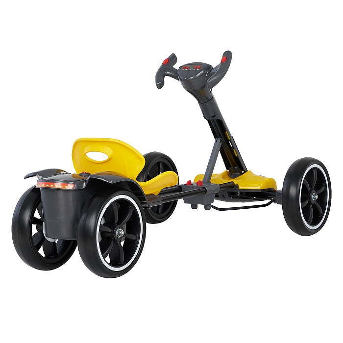 Электрокартинг складной Pituso 3010230AR с пультом управления желтый — фото 6