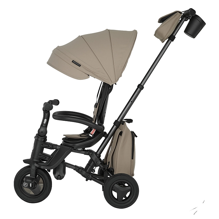 Велосипед трехколесный складной Qplay Nova+ Карбон кофе — фото 2