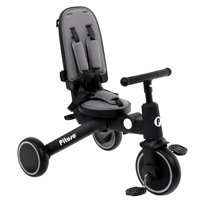 Велосипед трехколесный Pituso Leve Pro Grey/Серый — фото 17
