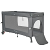 Манеж-кровать Pituso Valencia с опускающимся бортиком Серый — фото 8