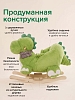 Качалка с сиденьем Pituso Дракончик плюшевая, музыкальная, зеленый — фото 4