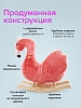 Качалка с сиденьем Pituso Фламинго, плюшевая, музыкальная, Розовый — фото 8