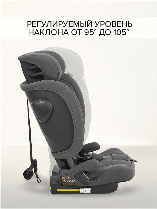 Автокресло группы 2/3 (15-36 кг) Pituso Prados Pro IsoFix Graphite/Графит — фото 7