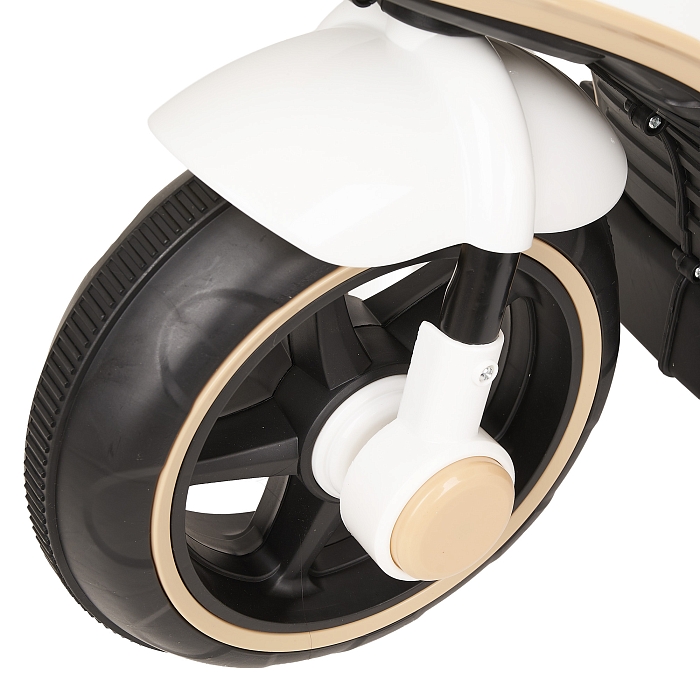 Электромотоцикл Pituso 6V/7Ah с двойным приводом белый — фото 8