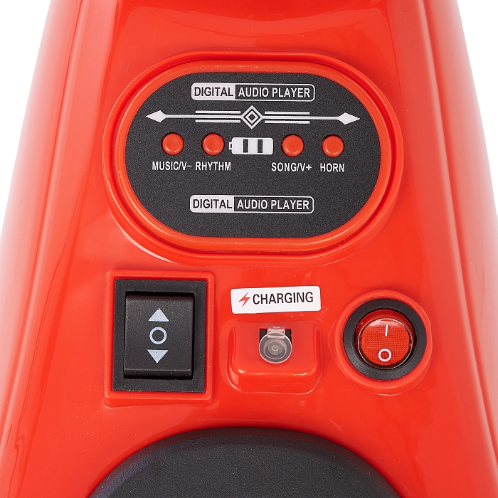 Электромотоцикл Pituso 6V/7Ah с двойным приводом красный — фото 6