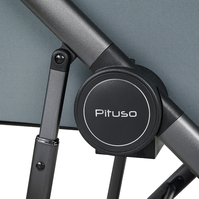 Коляска 2 в 1 Pituso Mobi  графит — фото 21