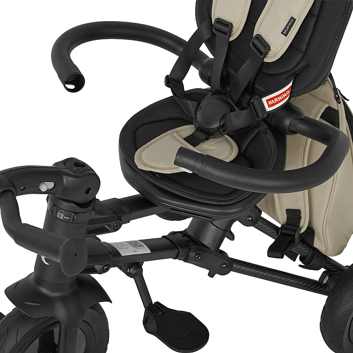 Велосипед трехколесный складной Qplay Nova+ Карбон бежевый — фото 9