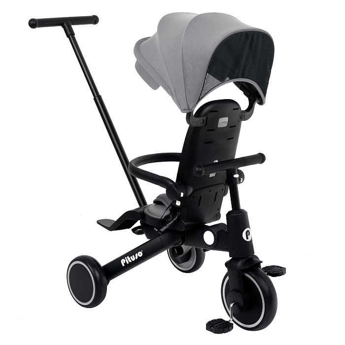 Велосипед трехколесный Pituso Leve Pro Grey/Серый — фото 15