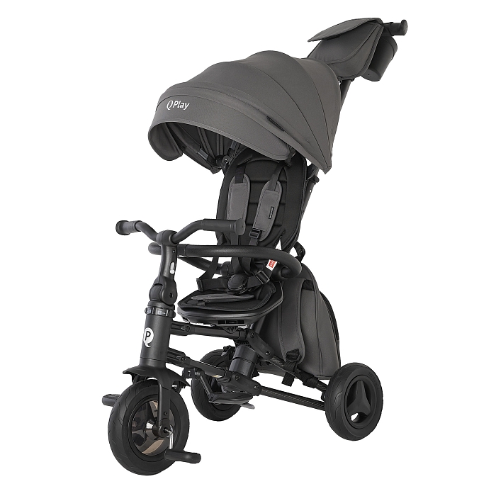 Велосипед трехколесный складной Qplay Nova+ Карбон серый — фото 6