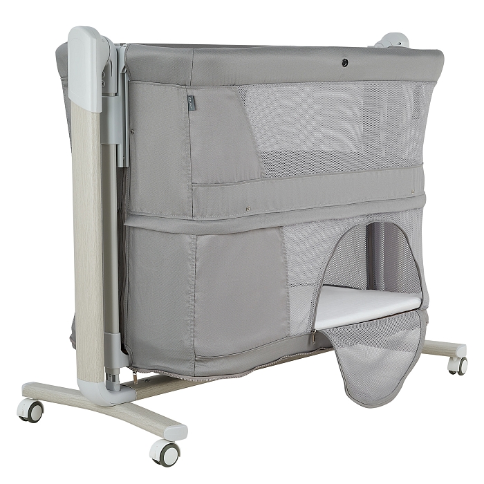 Колыбель Pituso 3 в 1 Denia на колёсах серый (дерев. рама) — фото 10