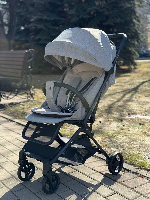 Прогулочная коляска Pituso Pera Plus серая — фото 3