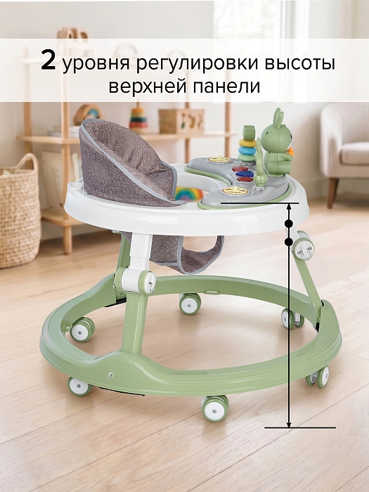Ходунки Bambola Крош (круглые) зеленый — фото 4