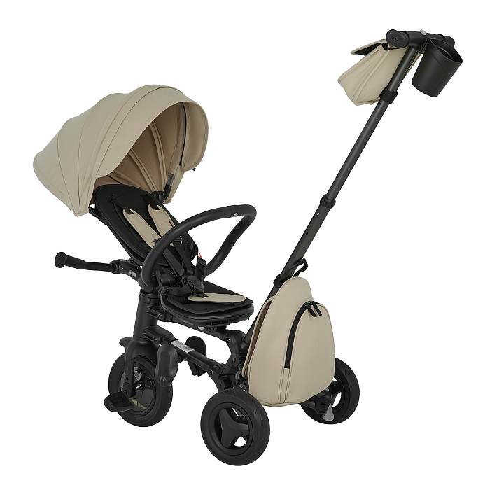 Велосипед трехколесный складной Qplay Nova+ Карбон бежевый — фото 7