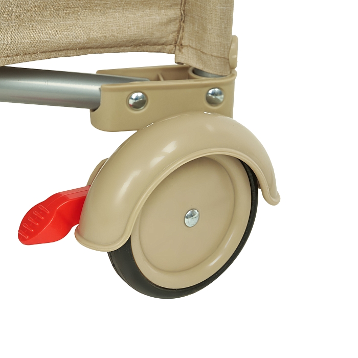 Манеж-кровать Pituso Valencia с опускающимся бортиком Бежевый — фото 13